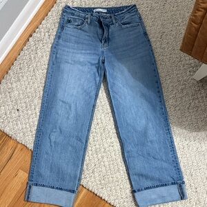 KanCan Light Blue Wide Leg Jeans with Cuff
